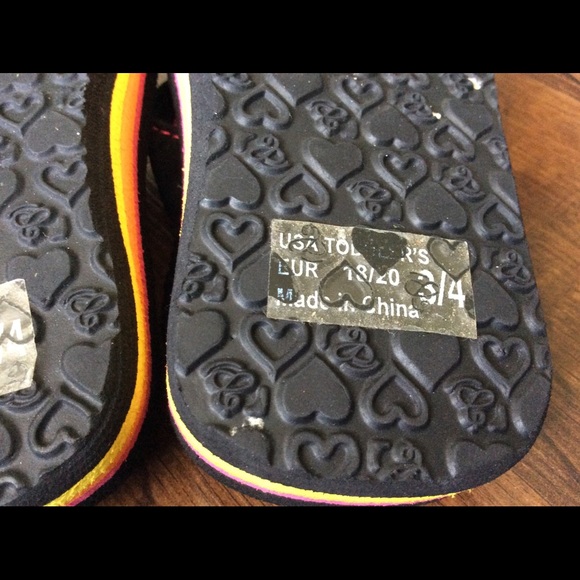 Cobian Toddler Girls 3-4 slingback flip flops beachy pool - Picture 9 of 10